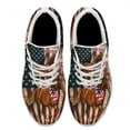 thumbnail image 2 of God Bless America Horse Print Sneakers Lightweight Comfortable Running Shoes for Men Women White Size 5, 2 of 7