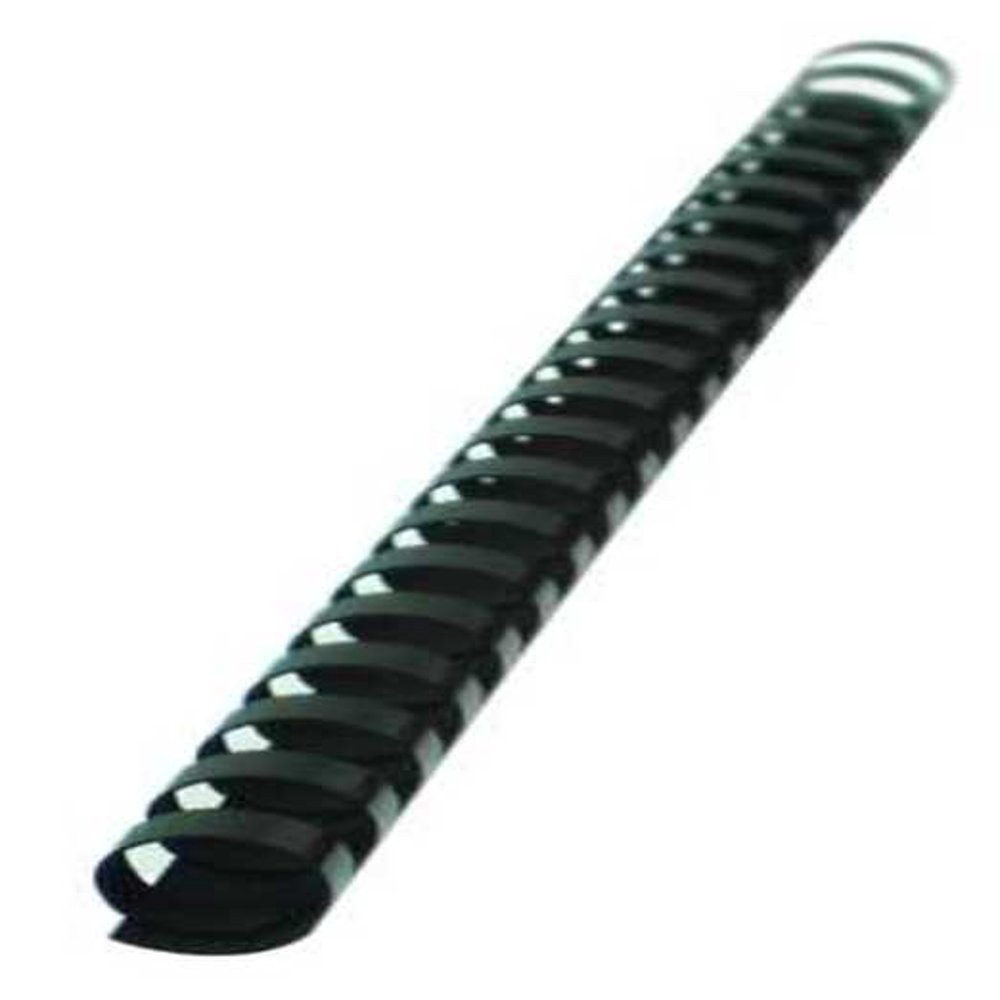 Binding Spines, Comb, 1/4in, Black, PK100