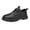 Black, variant on AUDeals Men's Vintage Leather Lace Up Oxfords Soft Rubber Sole Non Slip Platform Round Toe Business Dress Shoes