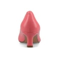 thumbnail image 3 of Journee Womens Pammie Slip On Pointed Toe Kitten Heel Pumps, Widths Available, 3 of 9