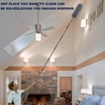 thumbnail image 7 of 20+ Ft High Reach Ceiling Fan Duster & Cobweb & Corner Brush Duster with 3-14 ft Spliceable Pole Microfiber Feather Duster for Spider Web, High Ceiling, Blinds, Furniture Cleaning Tool Kit, 7 of 7
