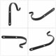 thumbnail image 4 of 1 Set 2 PCS Ganchos de hierro Linterna Flowerpot Soportes Decorativos Ganchos de pared (Negro), 4 of 7