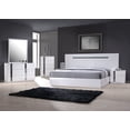 thumbnail image 4 of J & M Furniture 17853-NS Palermo Night Stand - White Lacquer & Chrome, 4 of 4