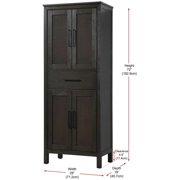 Elegant Furniture and Lighting 28 Inch Bath Storage Cabinet in White