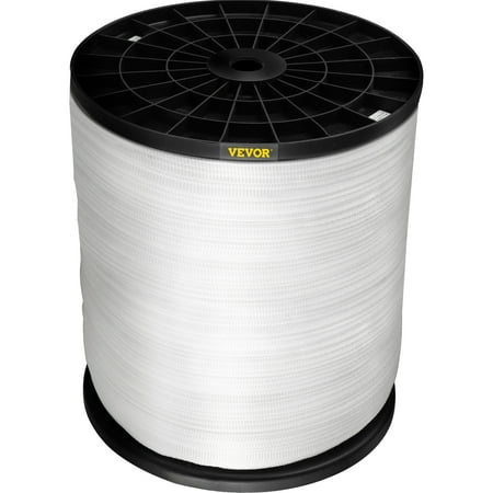 

VEVOR 1800 lbs Polyester Pull Tape 5000 x 5/8 Professional Flat Rope Extended Reel Polyester Webbing Suitable for Packaging in Crafting Gardening and Commercial Electrical