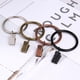 thumbnail image 5 of 10 Uds anillo de cortina de ducha de anillo romano de Metal + anillo de abrazadera colgante de Clip (negro) Likrtyny 3je4yh8yu1cc8fp7, 5 of 5