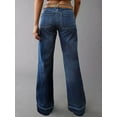 thumbnail image 4 of Mid Rise Wide Leg Jeans Baggy Straight Fit Denim Pants with Pockets Without Belt, 4 of 7