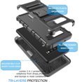 thumbnail image 6 of Samsung Galaxy S10 / S10 Plus / S10e / S10+ Cases Cover Holster Belt, Tekcoo [Hoplite] Shock Absorbing Locking Clip Defender Heavy Full Body Kickstand Carrying Armor Cases Cover, 6 of 6