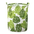 thumbnail image 3 of Patterned Linen Laundry Hamper Large Open Top with Breathable -Linen Fabric for Bedroom Bathroom Durable Design, 3 of 5