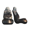 thumbnail image 3 of Sikiie Pilot Cat In Vintage Plane Car Seat Covers 2PCs Front Car Seat Covers Universal fit for Most Cars SUVs and Trucks-1, 3 of 9