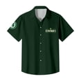 thumbnail image 5 of Men's Casual Short-Sleeve Shirt Dark Green 5XL, 5 of 7