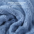 thumbnail image 6 of TACILIP Bath Towels, Thickened Super Absorbent Solid Color Fleece Bath Towel Large Striped Fleece Bath Towel Precision Lock Side with Hanging Ears Size 55.1x27.5 Inches, Gifts for Men, 6 of 6