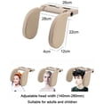 thumbnail image 3 of Car Headrest for Children Adults, Pillow Neck Support Car Seat Adjustable (Beige), 3 of 7