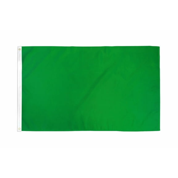 3x5 Green Solid Color Premium 210D 3'x5' Knitted Poly Nylon DuraFlag Banner (FI)