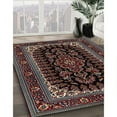 thumbnail image 3 of Ahgly Company Machine Washable Indoor Square Traditional Army Brown Area Rugs, 5' Square, 3 of 7
