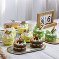 thumbnail image 2 of Farfi Cake Props Interesting Wear Resistant PVC Simulation French Cake Food Model for Party (Green), 2 of 13