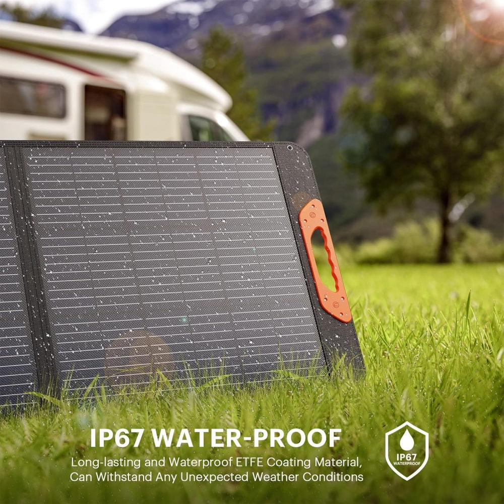 200W Portable Solar Panels, IP65 Waterproof Foldable Solar Panels Powers Backup, Solar Charger for Powers Station RV Camping Off Grid