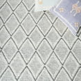 thumbnail image 6 of SAFAVIEH Marbella Aniyah Diamond Area Rug, Light Grey/Black, 6' x 6' Square, 6 of 8