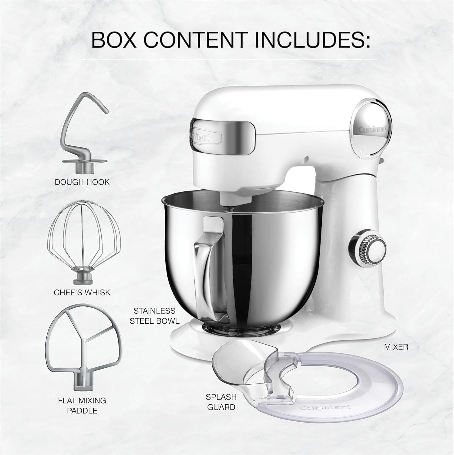 Batteur sur socle à tête inclinable Cuisinart Precision Master de 5,2 L 5,5 pintes (5,2 l)