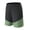 Color Block, variant on JIUKE Gym Shorts for Men Summer Athletic Color Block Workout Shorts Elastic Waisted Running Shorts