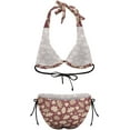 thumbnail image 3 of HPINK-T Women's Flower Print Bikini Set Two Piece Swimsuits Triangle Bikini Bathing Suit, 3 of 12