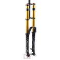 thumbnail image 1 of MZP MTB Bike Front Fork 26 27.5 29 Inch Double Shoulder Control Downhill Suspension DH Air Pressure Straight Tube Ultralight Bicycle Shock Absorber Rebound Adjust (Color : Gold, Size : 27.5 inch), 1 of 4