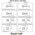 thumbnail image 5 of Royal Kraft Vintage Ceramic Pull Knobs for Kitchen Cabinet, Door & Drawer, Wardrobe, Cupboard (Set of 10) Sknob016, 5 of 7
