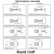 Royal Kraft Vintage Golden and Black Painted Ceramic Pull Knobs for Kitchen Cabinet, Door & Drawer, Wardrobe, Cupboard (Set of 10) Sknob019