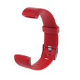 thumbnail image 1 of Pulsera de pulsera de silicona transpirable a prueba de sudor para Id115 Plus, rojo Feliz Sencillez, 1 of 5