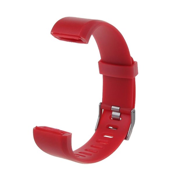 Pulsera de pulsera de silicona transpirable a prueba de sudor para Id115 Plus, rojo Feliz Sencillez