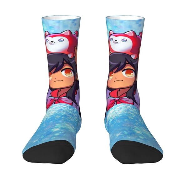 Aphmau Novelty Crew Socks Casual Socks Mid Calf Socks For Women Men