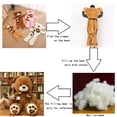 thumbnail image 4 of Muñeco de peluche de piel de tamaño gigante, juguete suave de Animal Love You, bufanda de oso, cojín vacío, almohada, 4 colores, 80-180cm, 4 of 5