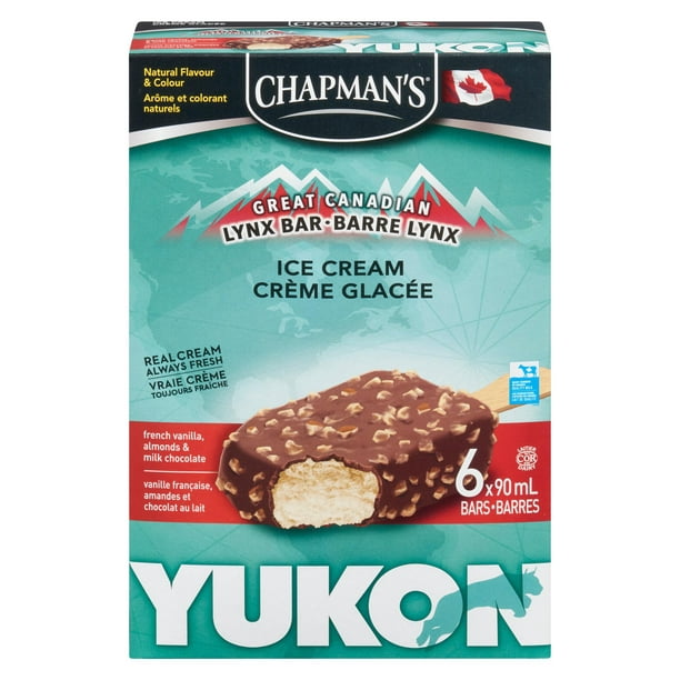 Chapman's Yukon barre de crème glacée vanille française et amandes