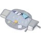 thumbnail image 1 of Kit de Cambio de Pañales Lulyboo Gris con Cambiador Impermeable y Cojín para la Cabeza, 1 of 7