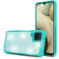 thumbnail image 3 of Value Pack + for Samsung Galaxy A12 Glitter Hard Case with Tempered Glass Hybrid Cell Phone Case Glitter Shock proof Edge Slim Bumper Scratch Cover, 3 of 4