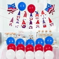 thumbnail image 1 of 22 Uds. Conjunto de decoración de la Independencia, bandera americana, estrellas, de aluminio, pancarta colgante, de látex de 12 Bandera enana C Soledad Decoraciones del Día de la Independencia, 1 of 7