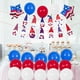 thumbnail image 2 of Decoraciones patrióticas, globos de látex azules, rojos y blancos, banderines, guirnaldas conmemorativas C Bandera enana C, 2 of 7