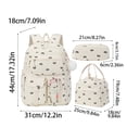 thumbnail image 3 of Corduroy Backpack Set, All-Match Strawberry Print Complete School Bag Package Matched With Lunch Container Bag And Pen Storage Case, Ideal For Road Trips And Regular Everyday Errands C, 3 of 5
