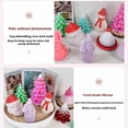 thumbnail image 4 of Matsuzay Molde para velas de árbol de Navidad, hecho a mano, fácil, divertido, interesante y elegante. Ideal para velas aromáticas, jabón y Aromaterapia y Aceites Esenciales blanco S, 4 of 6