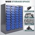 thumbnail image 5 of 40 Drawers Parts Cabinet, Nut Bolt Hardware Storage Cabinet, Bolt Bin with Blue ABS Plastic Drawers for Household Industrial Garage Spaces, 5 of 9