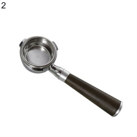 

Opolski Coffee Machine Handle Bottomless 3 Ears 58mm Ultra-fine Mesh Espresso Portafilter with Wooden Handle for Barsetto BA101/BA102