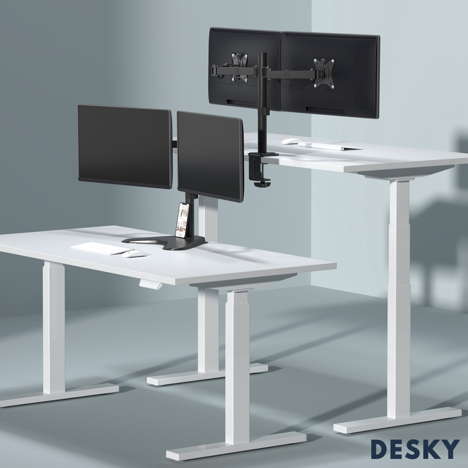 Desky Dual Eco Monitor Mount