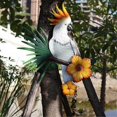 thumbnail image 4 of Metal Parrot Wall Art Decor - Outdoor Bird Fence Decorations for Unique Garden & Patio Accents, 4 of 5