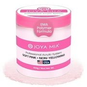 Acrylic Powder for Nails, Super Adhesion Acrylic Nail Powder, Professional Colored Acrylic Nail Powder for Flawless & Beautiful Acrylic Nail Enhancements, Soft Pink, 16 oz - Joya Mia