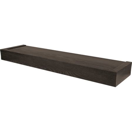 High & Mighty Floating Shelf Beveled Design Espresso 24