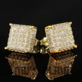 thumbnail image 3 of Fashion Cubic Zircon 925 Silver,Gold Plated Stud Earring Engagement Gifts A Pair, 3 of 3