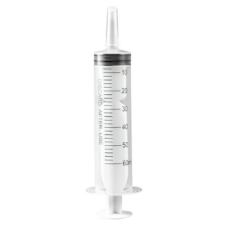 GJX 60ml Liquid Feeding Measuring Syringe for Experiments Industrial Hydroponics