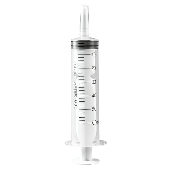 ACDANC 60ml Reusable Syringe Animal Food Feeding Liquid Nutrient Measuring Tools