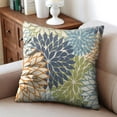 thumbnail image 3 of Set Of 2 Peach Skin Velvet Floral Art Modern Classic Throw Pillow Covers for Decorative Couch Pillows for Living Room,Boho Cute Outdoor Pillows Covers for Patio Garden16x16 Inches, 3 of 6