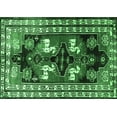 thumbnail image 1 of Ahgly Company Indoor Rectangle Persian Emerald Green Traditional Area Rugs, 5' x 7', 1 of 4